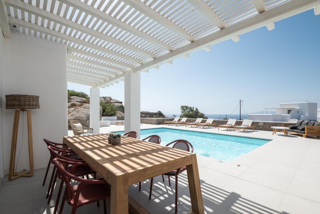Villa Petra Mare Above Mykonos Town Private Pool מראה חיצוני תמונה