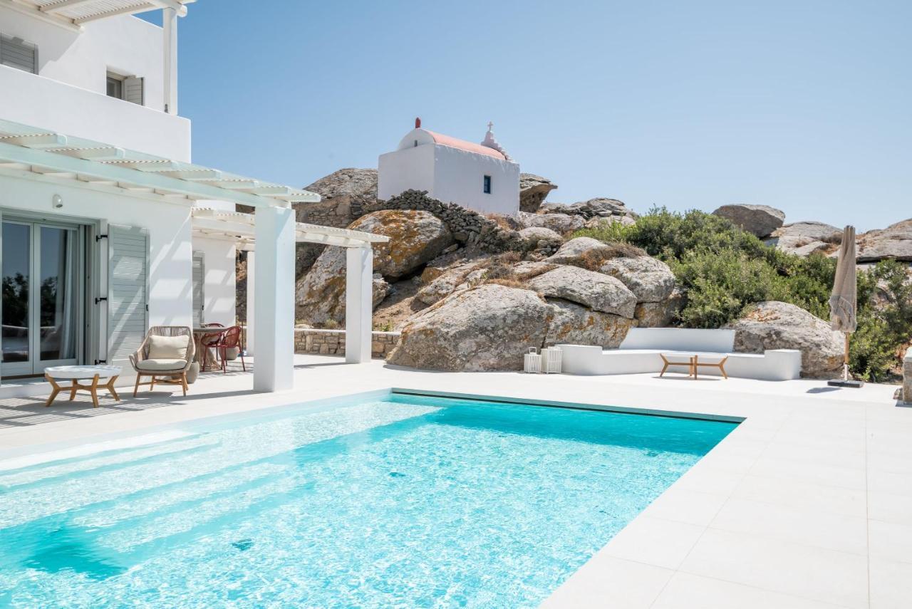 Villa Petra Mare Above Mykonos Town Private Pool מראה חיצוני תמונה