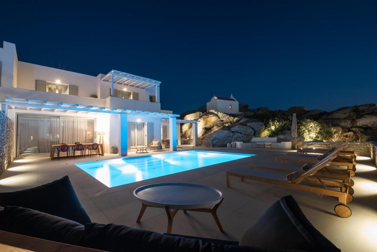 Villa Petra Mare Above Mykonos Town Private Pool מראה חיצוני תמונה